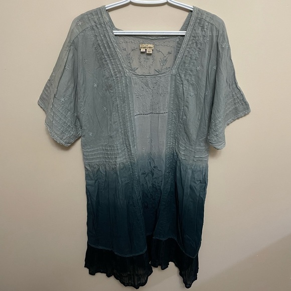 ANTHROPOLOGIE Holding Horses Ocean Dipped Tunic Dress - Picture 4 of 10